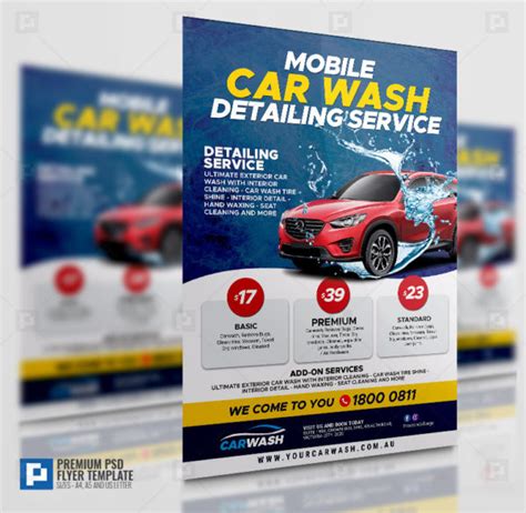 Car Wash And Detailing Center Flyer Psdpixel