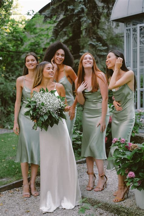 Pin By Dianna Sekeres On Silky Outfit Sage Green Bridesmaid Dress