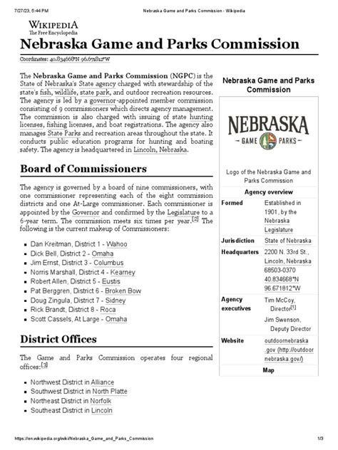 Nebraska Game And Parks Commission Pdf
