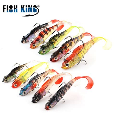 Buy Fish King 5pcs Grey Soft Lure 10cm 22g Wobblers