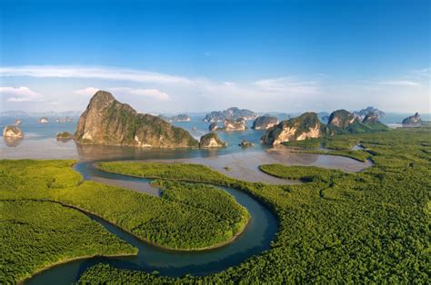 Paronamic Aerial View Of Phang Nga Bay Selene Ocean Yachts