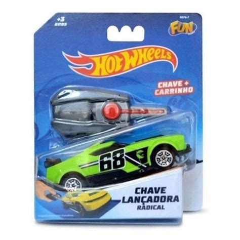 hot wheels chave lançadora radical verde fun toys no shoptime