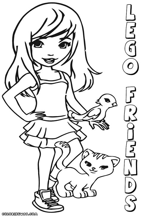 The lego friends theme is mainly targeted towards girls between the ages of five and twelve. Lego Friends coloring pages | Coloring pages to download ...