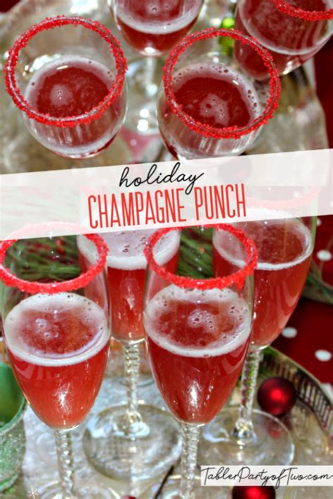 The best cocktails for celebrating christmas. Easy Holiday Champagne Punch for a crowd! This festive red ...