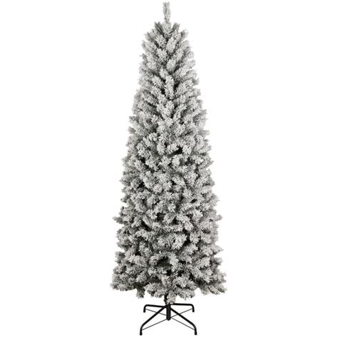 Instyle Holiday 7 Flocked Pencil Christmas Tree Home Hardware