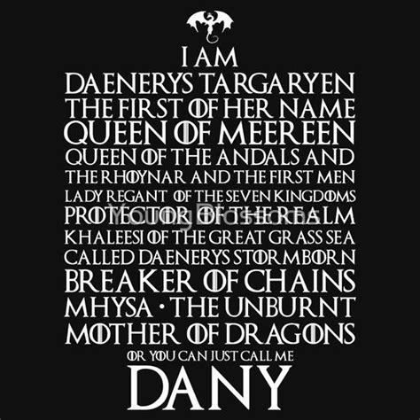 Game Of Thrones Daenerys Targaryen Titles Daenerys Targaryen Title