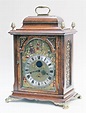 A reproduction carriage clock the dial signed Christiaan Huygens, the ...