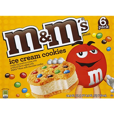 Mandms Ice Cream Cookies 6 Pk Sandwiches And Bars Schmitzs Economart
