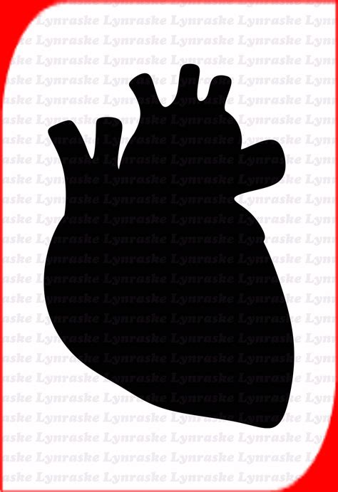 Human Heart Silhouette Svg Svg Dxf Cricut Silhouette Cut Etsy