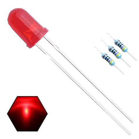Buy Red Led 5mm High Brightness Light Emitting Diodes 08 Yuan 10 In