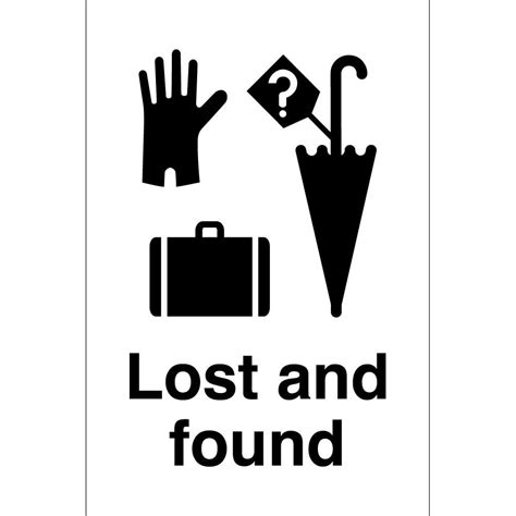 Lost And Found Sign From Key Signs Uk