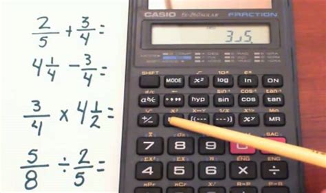 ¿cómo Usar Una Calculadora Científica Para Hacer Fracciones