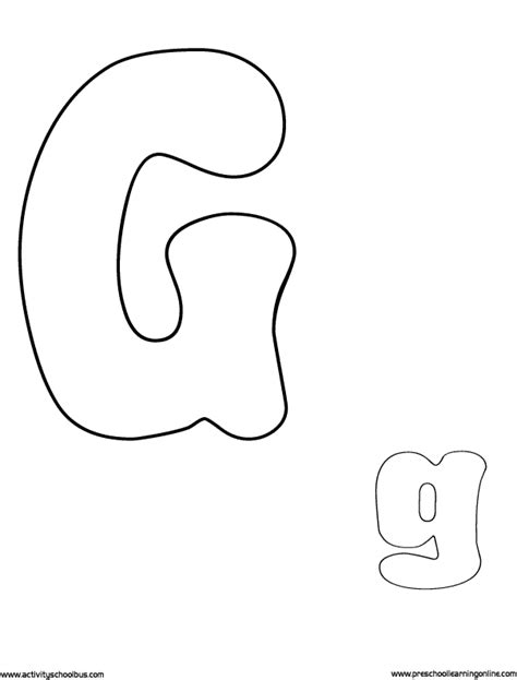 Printable Bubble Letter Coloring Pages And Number Sheets Preschool