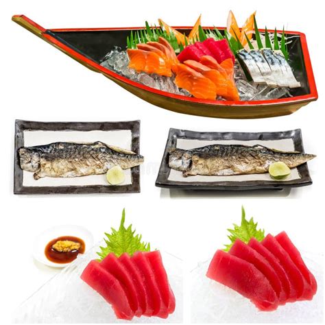Japanese Food Collage Stock Image Image Of Asia Orange 25570349