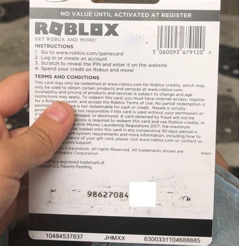 Roblox Gift Card Free Code