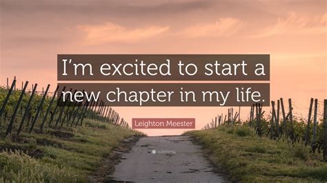 Starting A New Chapter In My Life Quotes Hutimage