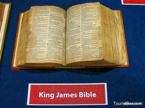 Cambridge England Original King James Version Bible On Display At