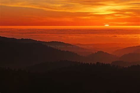 Evening View From Borel Hill Santa Cruz Mountains Matt Tilghman