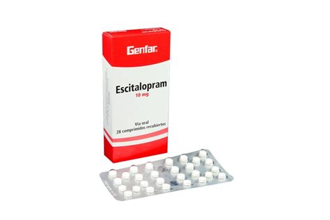 comprar escitalopram 10 mg genfar 28 comprimidos en farmalisto