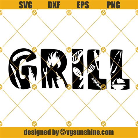 Grill Beer Barbecue Svg Png Dxf Eps Files For Silhouette Grill Svg