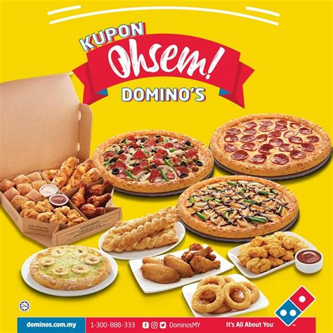Use domino's pizza malaysia coupon codes to buy delicious piazzas. 即日起!Domino's Pizza推出最新促销!大份Pizza只需RM8!还有免费送配菜!直到10月20日