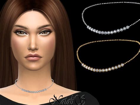 The Sims Resource Cell Crystal Necklace By Natalis • Sims 4 Downloads