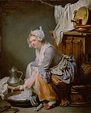 The Laundress by Jean Baptiste Greuze 1761 | Sifting The Past