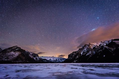 X Resolution Landscape Photography Of Mountain Under Starry