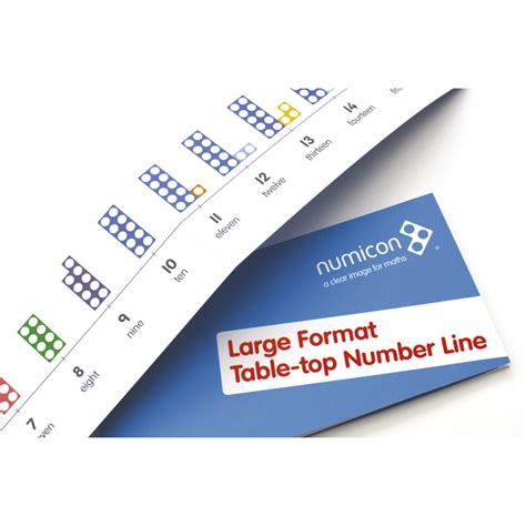 G1803915 Numicon Large Format Table Top Number Line Gls Educational
