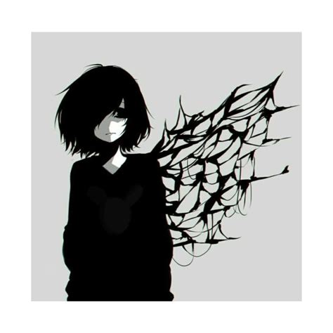 Anime Girl Sad Black And White Otaku Wallpaper