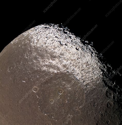 Saturns Moon Iapetus Stock Image R4000083 Science Photo Library