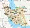 Irã | Mapas Geográficos do Irã - Enciclopédia Global™