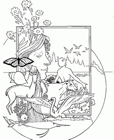 All in all, i think the garden of eden coloring book is a great choice and would even be a great addition to a homeschooling unit on creation. Adam and Eve Coloring Pages - Bing Images | Creation Story ...