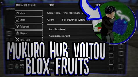 Novo Script Blox Fruits Mukuro Hub Auto Farm Bring All Fruits