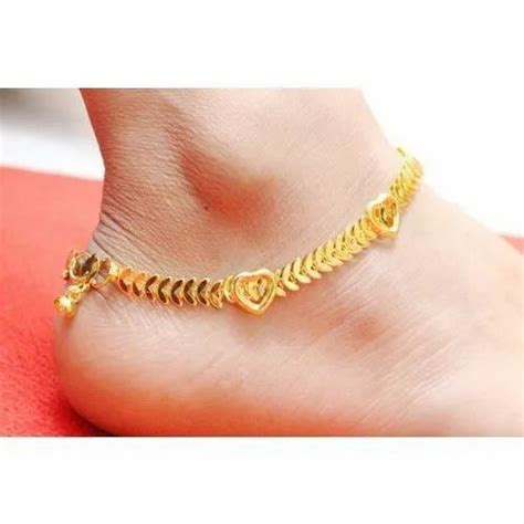 Ladies Gold Anklets Ask Price