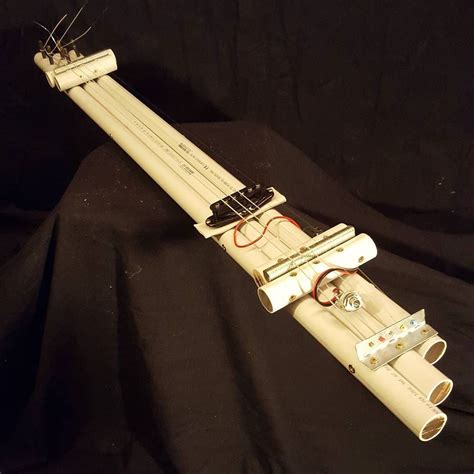 This diy guitar kit comes with everything needed to assemble your very own electric guitar. My last one the PVC Slide Guitar - Creation Nicolas Bras 2016 #homemadeinstruments #diy # ...
