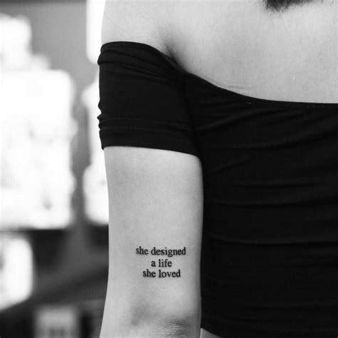 40 Stunning Tiny Quote Tattoos Ideas For Women Tattoo Lettering