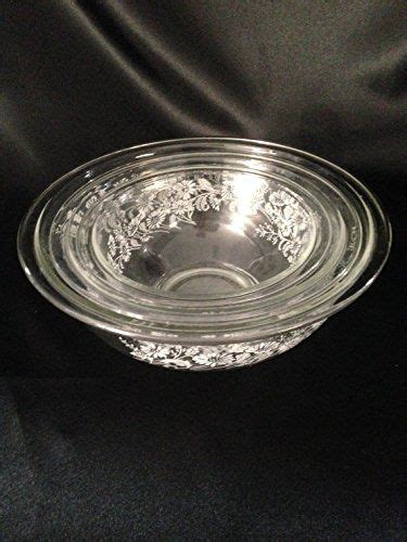 Pyrex Clear Colonial Mist Mixing Bowls Set Of 3 Mixing Bowls Set Mixing Bowls Mixing Bowl