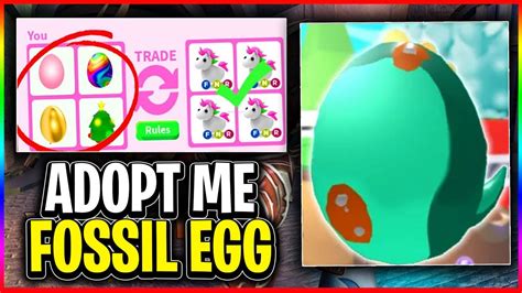 Fossil Eggs In Roblox Adopt Me Things To Know New Update Youtube
