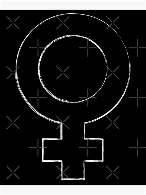 Female Venus Gender Symbol Poster For Sale By Belugastore Redbubble