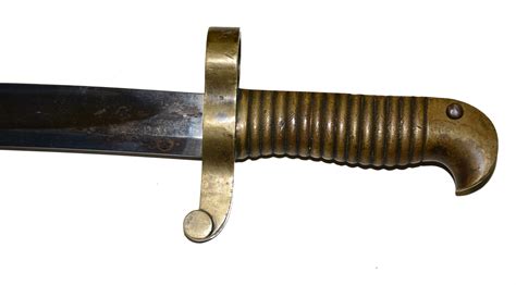 Civil War ‘zouave Saber Bayonet With Leather Scabbard — Horse Soldier