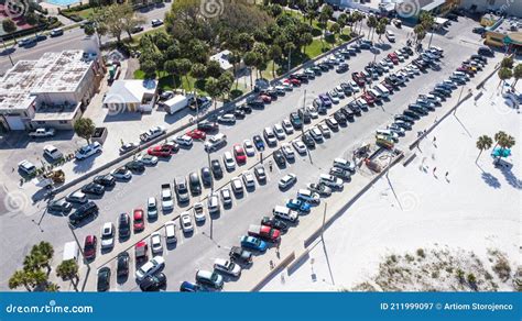 Public Parking For Cars On The Beach Parking Lot For Car Ocean Beach