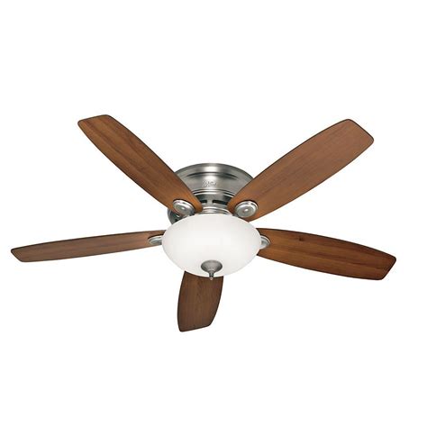 Low profile ceiling fan reviews: Hunter Low Profile IV 52 in. LED Indoor Antique Pewter ...