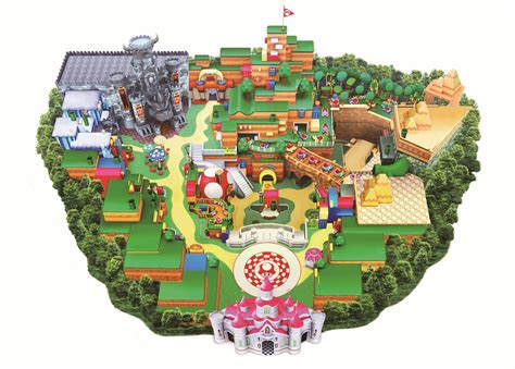 Here It Is The Finalized Map For Super Nintendo World At Universal