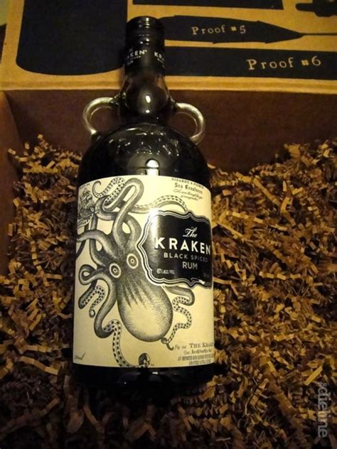 Then pour over one 12 oz can of barritt's sugar free ginger beer. The Kraken Black Spiced Rum