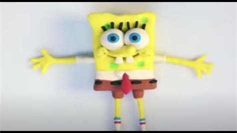 Sabes Hacer A Bob Esponja Con Plastilina Play Doh Dibujos Animados