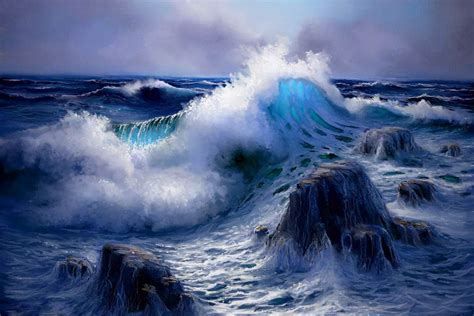 Fondo Pantalla Mar Embravecido Seascape Waves Wallpaper