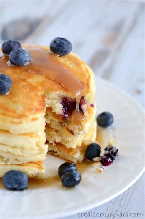 Made From Scratch Blueberry Pancakes Recipe Creations By