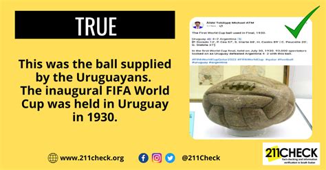 Fact Check Yes This Was The Ball Used In The First World Cup Final In