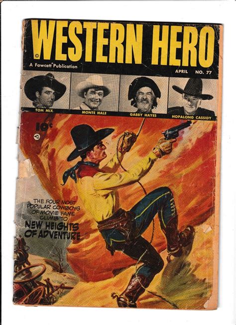 Western Hero 77 1949 Pr Tom Mix Monte Hale Gabby Hayes Ebay